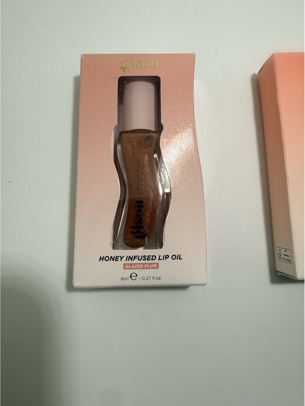 Gisou Honey Infused Lip Oil Glazed Plum 8 ml/0.27 fl oz Full Size New Boxed